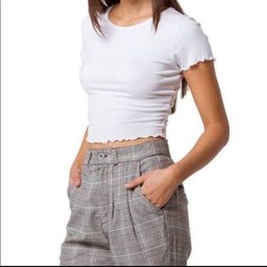 Lettuce Hem Crop Top